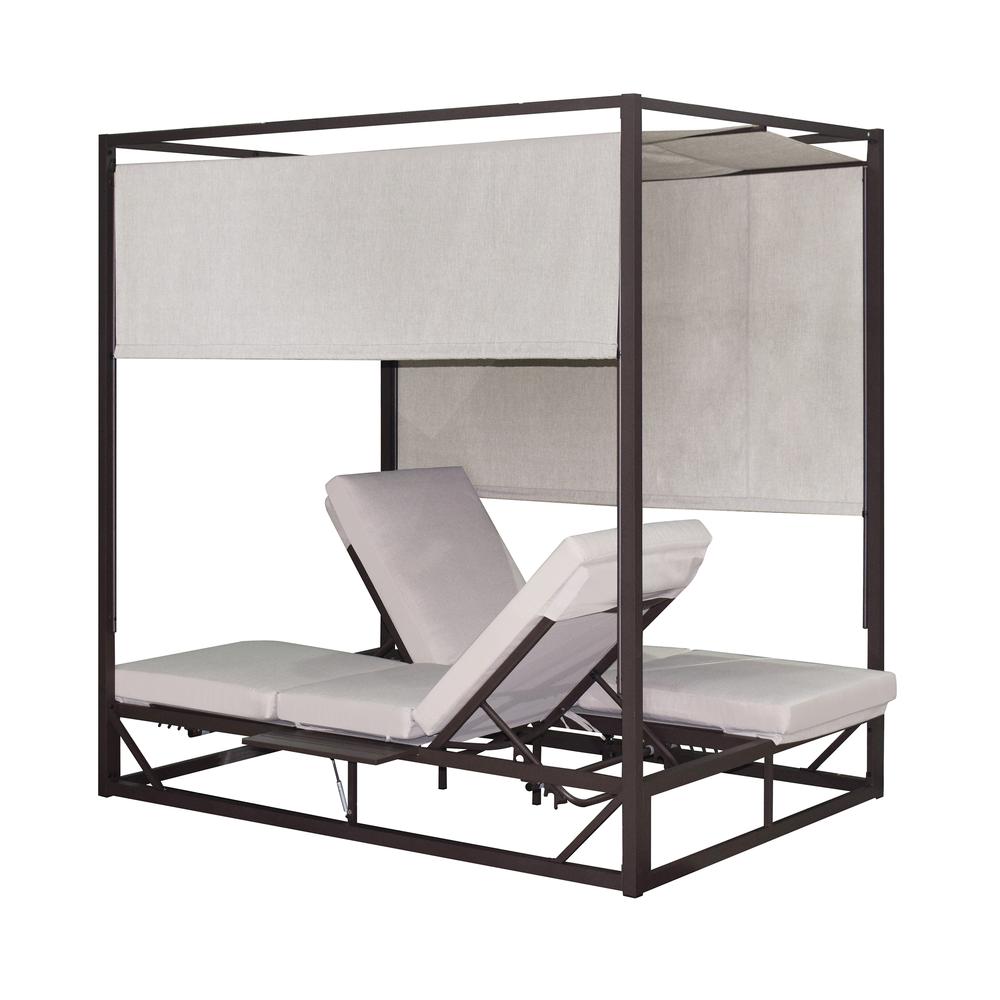 Outdoor Biege Rectangular Patio Daybed. Picture 2