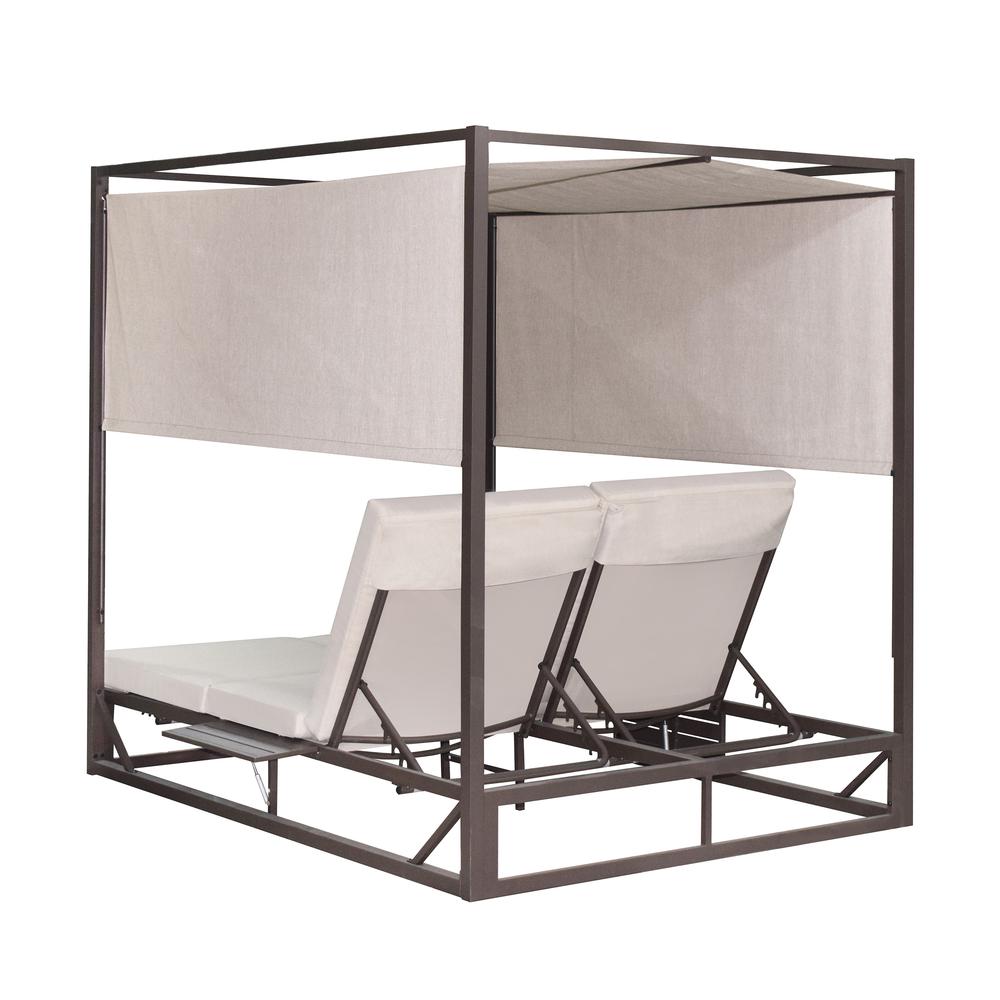 Outdoor Biege Rectangular Patio Daybed. Picture 3