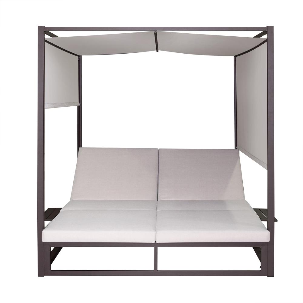 Outdoor Biege Rectangular Patio Daybed. Picture 4