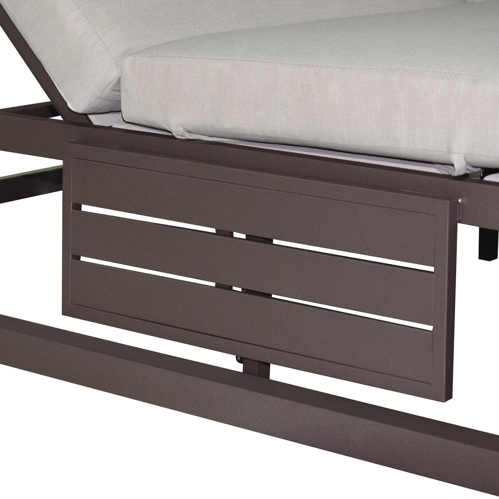 Outdoor Biege Rectangular Patio Daybed. Picture 5
