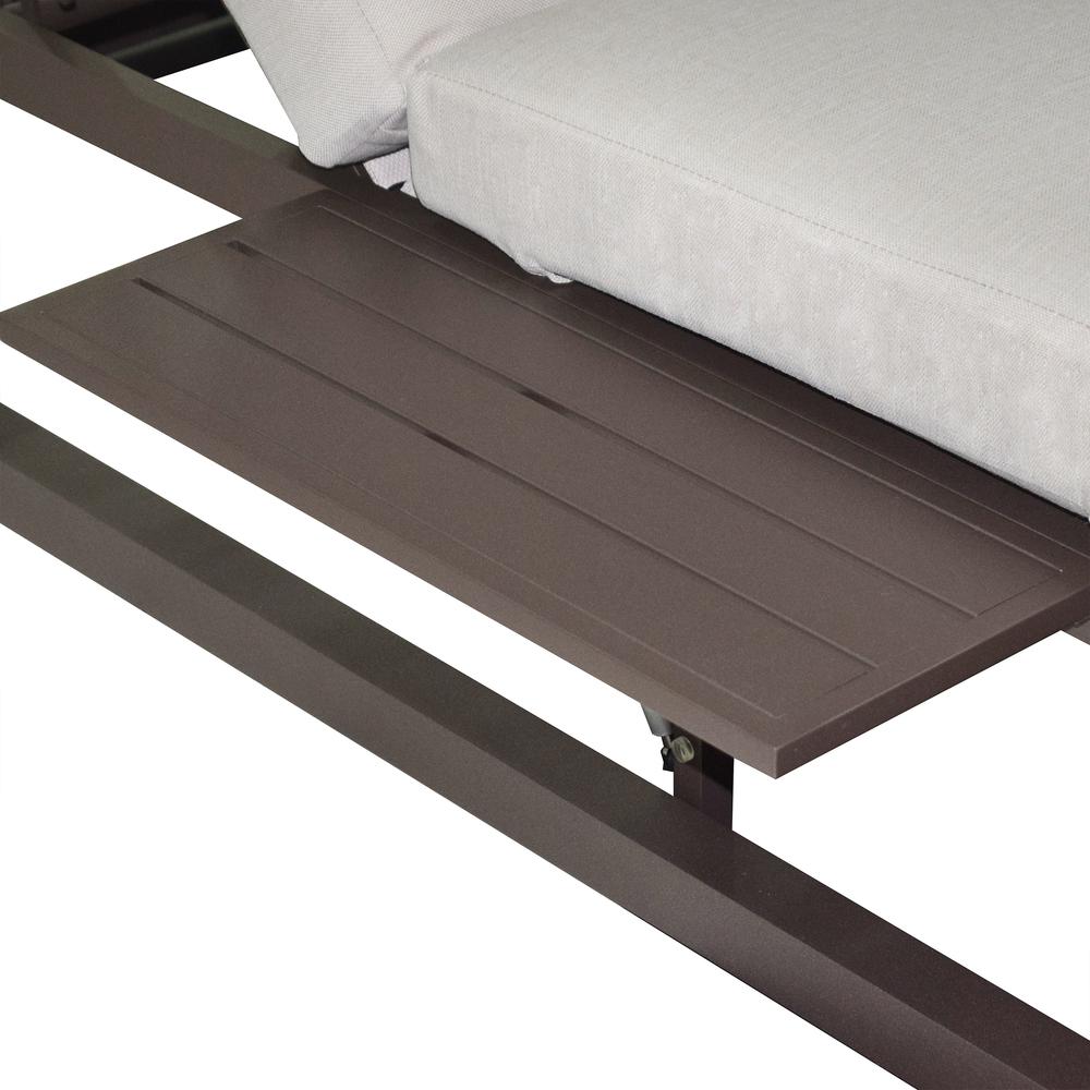 Outdoor Biege Rectangular Patio Daybed. Picture 6