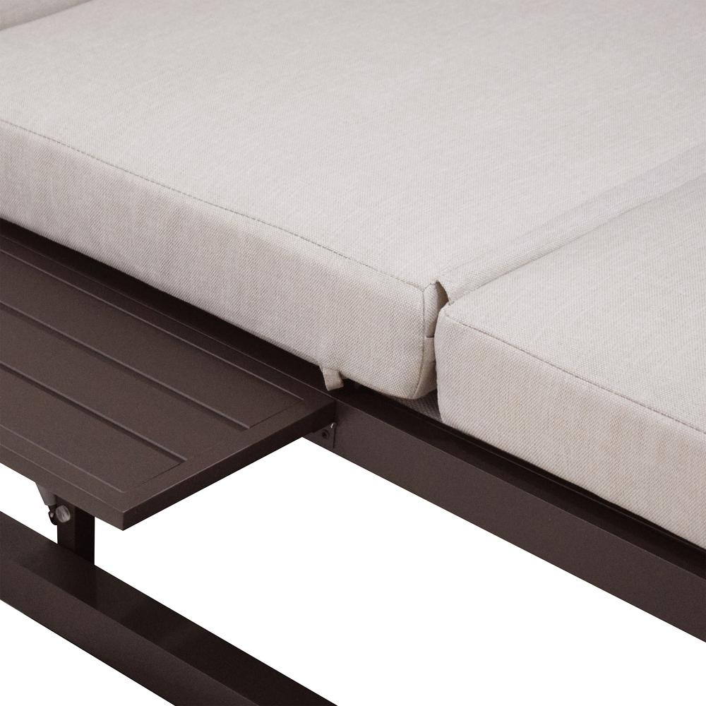 Outdoor Biege Rectangular Patio Daybed. Picture 7