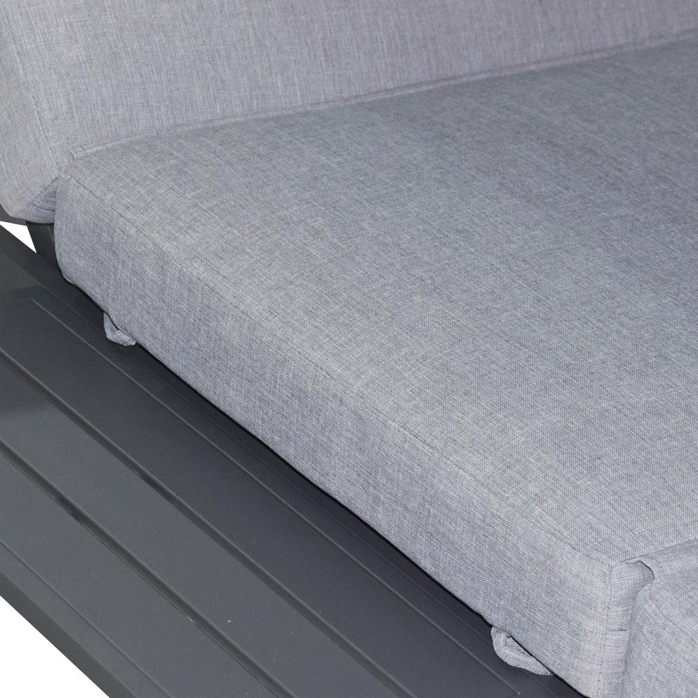 Outdoor Rectangular Patio Daybed, Gray. Picture 7