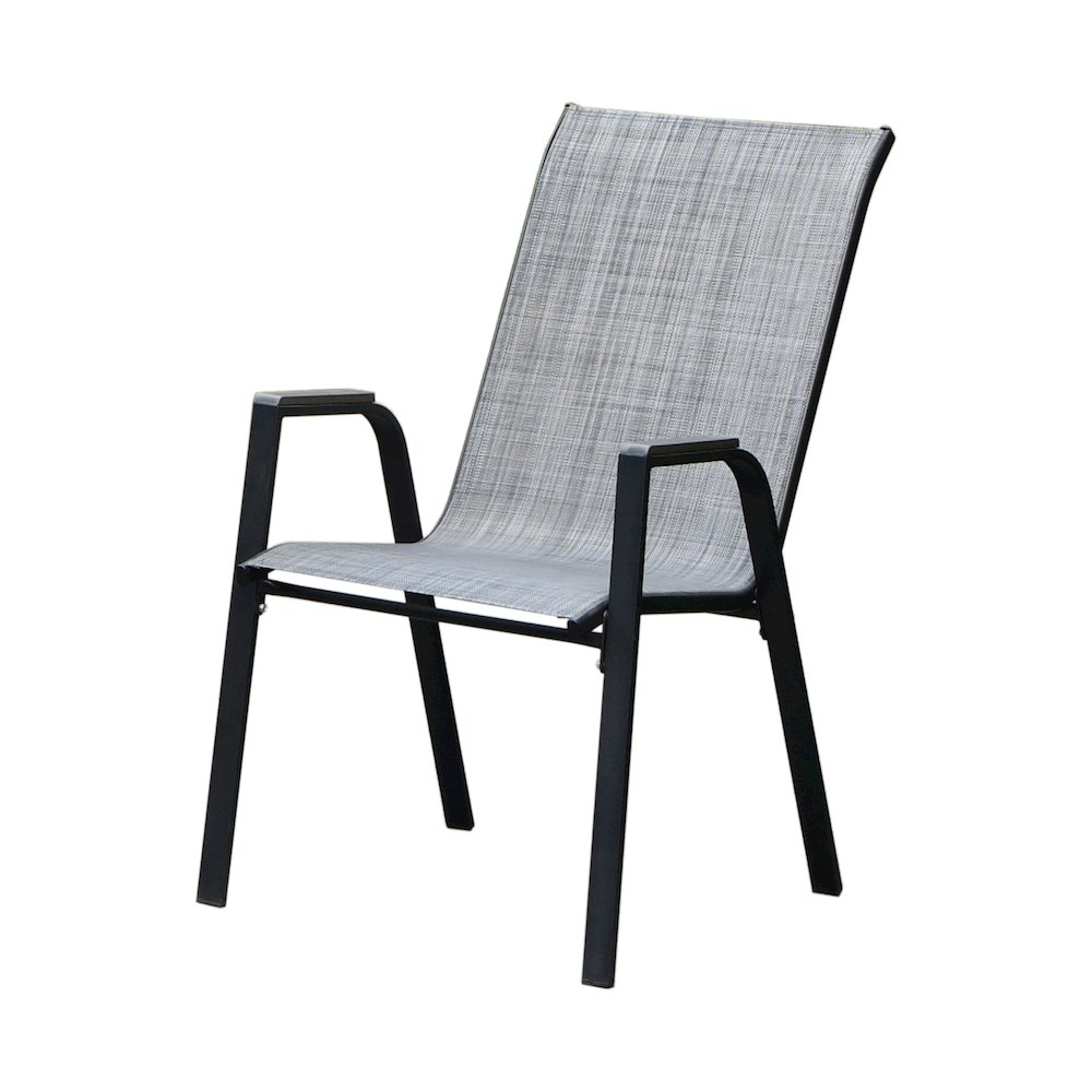 Deko Living 7 Piece Gray Outdoor Dining Chairs and Table Set. Picture 1