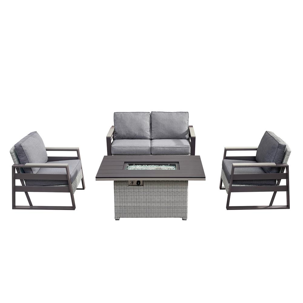 Tricarico Outdoor Patio Set & Firepit. Picture 2