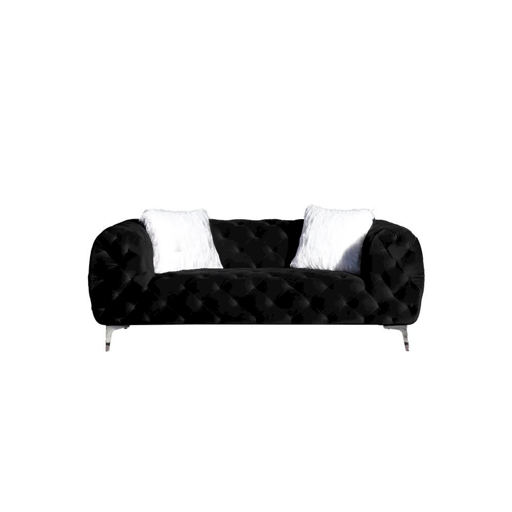 Loveseat Black. Picture 1