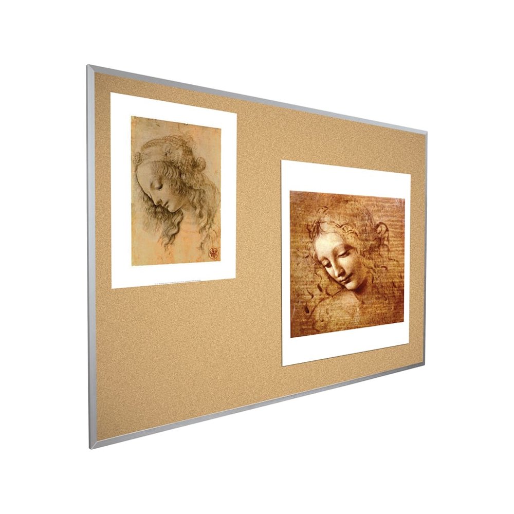 Natural Add - Cork Tackboard - Aluminum Trim - 4 X 10. Picture 2