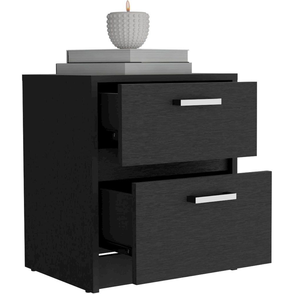 Trivor Nightstand Black MDF. Picture 2