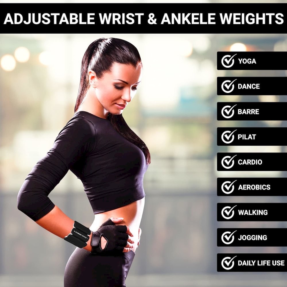 Wearable Wrist & Ankle Weights, Set of 2. Picture 4