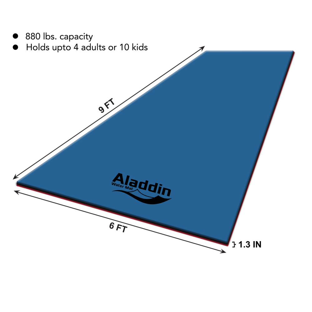 Aladdin water mat, 9x6 Floating Water Mat Lilly Pad. Picture 4
