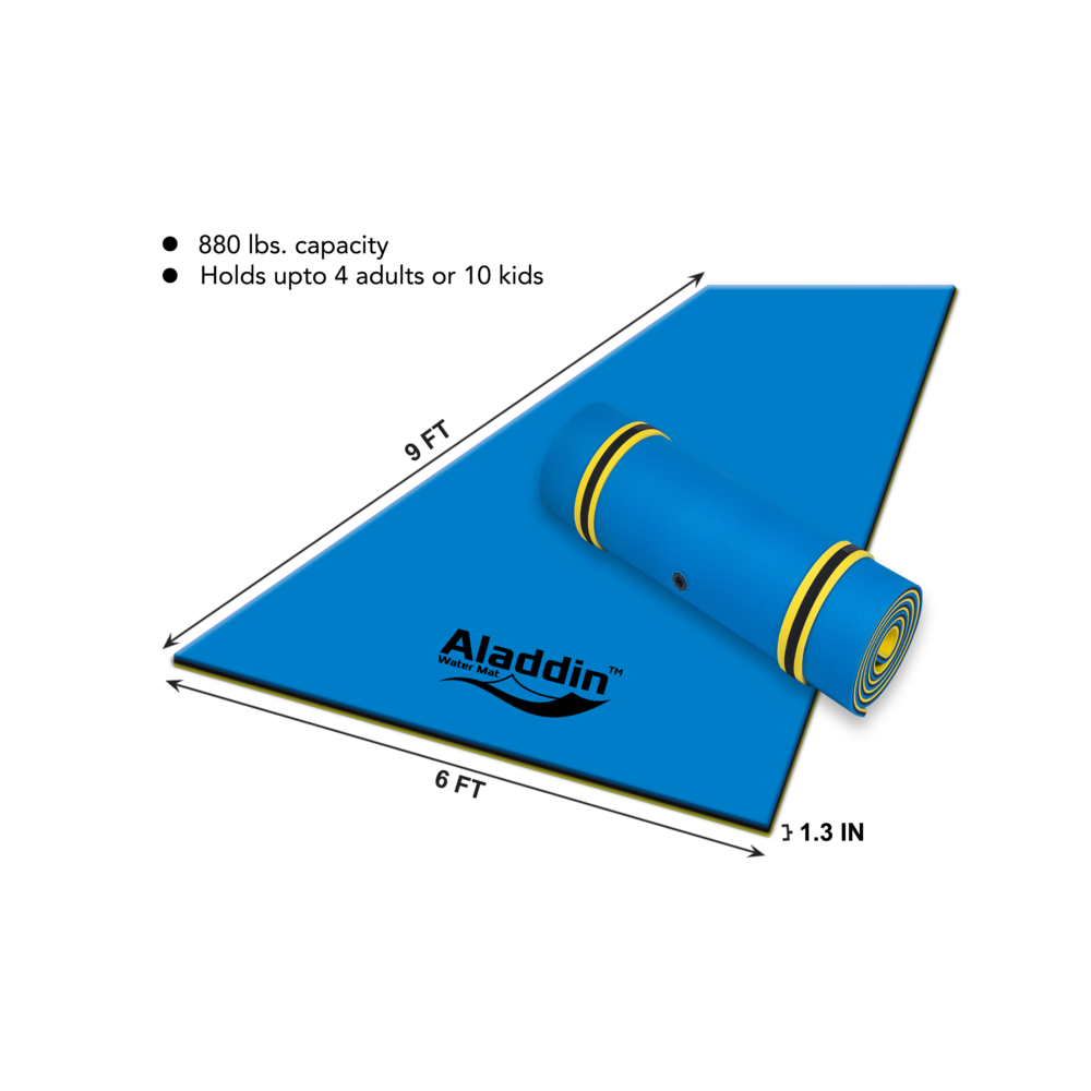 Aladdin water mat, 9x6 Floating Water Mat Lilly Pad. Picture 2