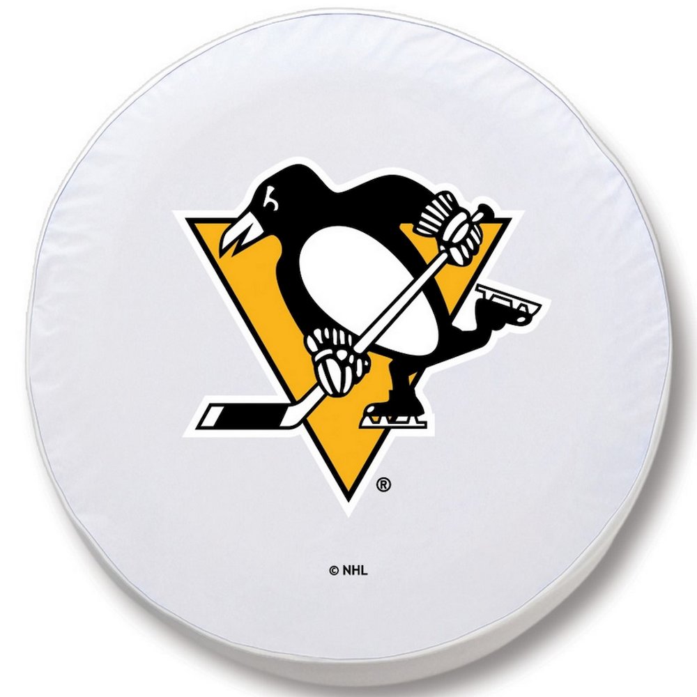 21 1/2 x 8 Pittsburgh Penguins Tire Cover. Picture 1