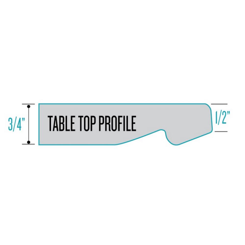 30" Tall OD211 Indoor/Outdoor All-Season Table with 36" Diameter Black Marble Top. Picture 4