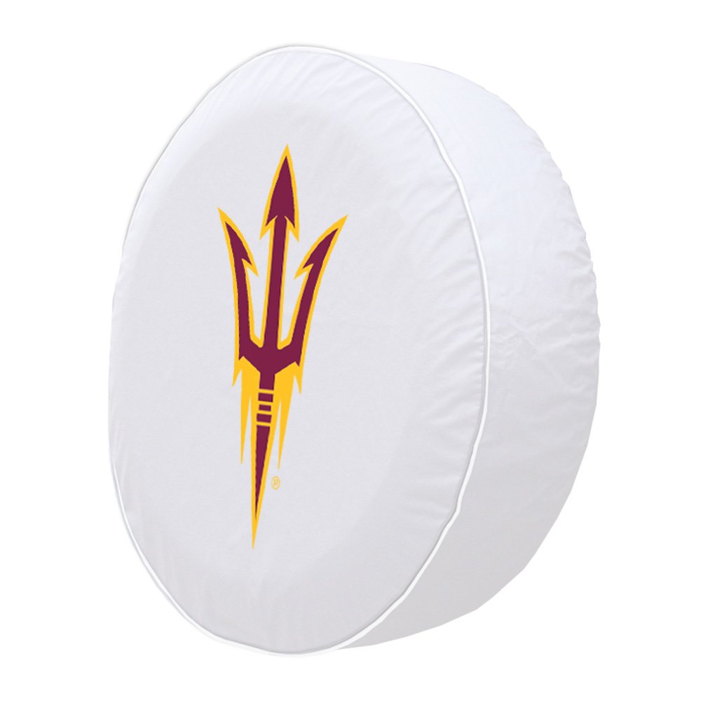 33 x 12.5 Arizona State Tire Cover with Pitchfork Logo. Picture 2