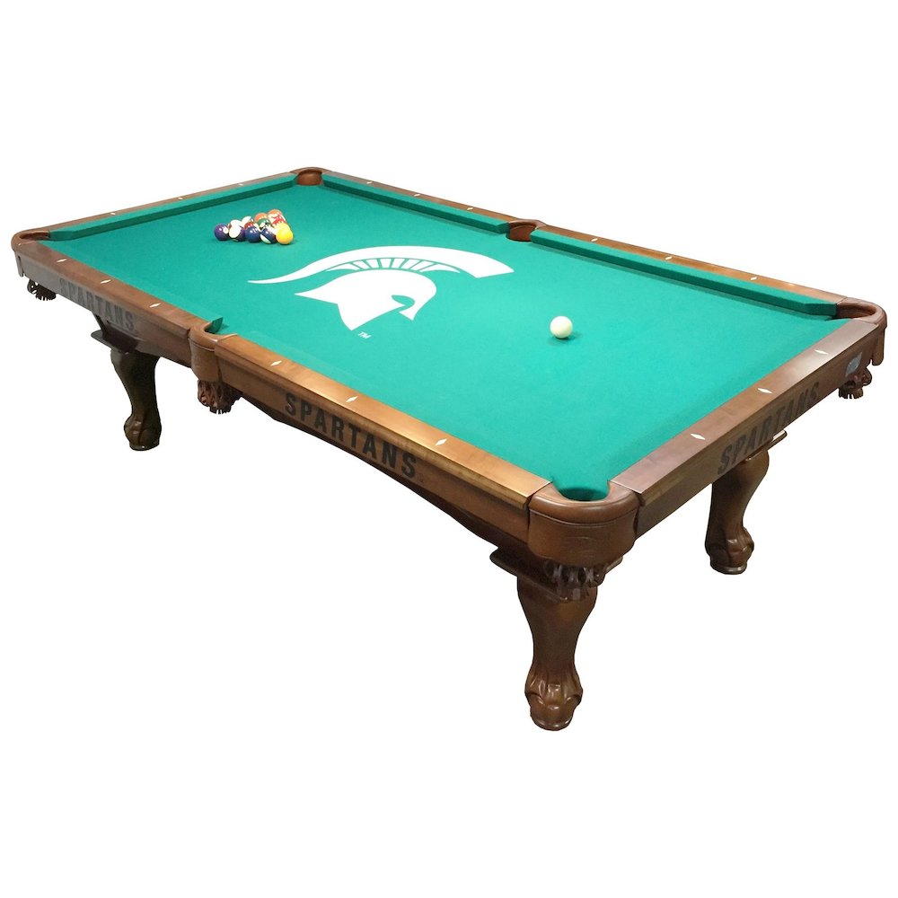 Chicago Blackhawks 8' Pool Table with a Chardonnay Finish. Picture 7