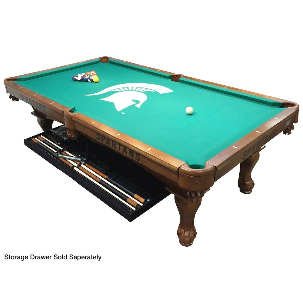 Chicago Blackhawks 8' Pool Table with a Chardonnay Finish. Picture 8