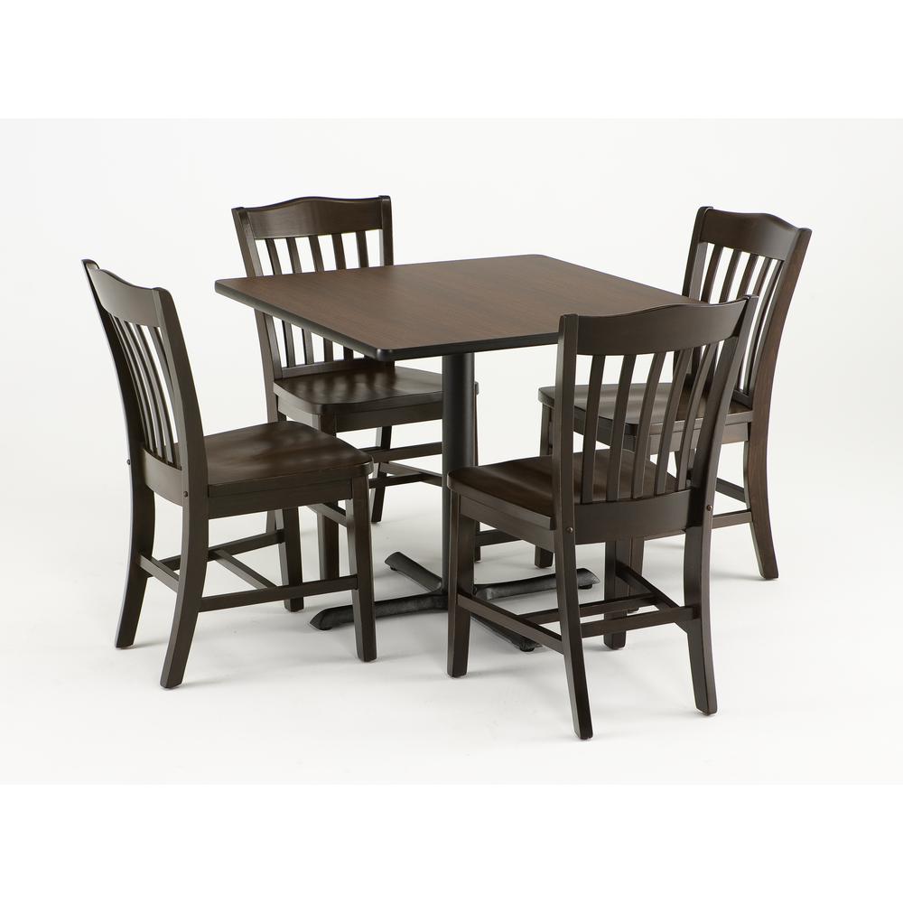 3110 18" Chair with Dark Cherry Finish and a Dark Cherry Seat. Picture 2