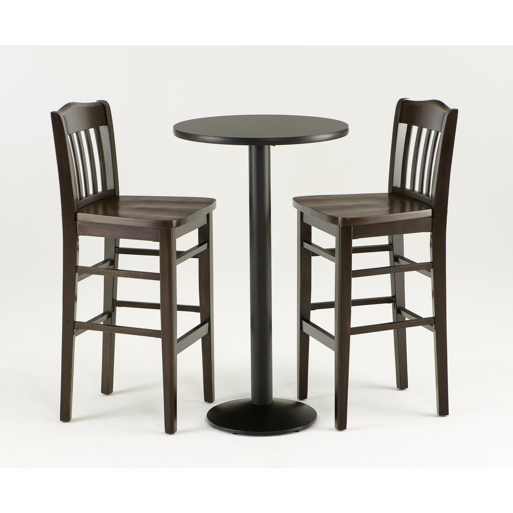 3110 25" Counter Stool with Dark Cherry Finish and a Dark Cherry Seat. Picture 3