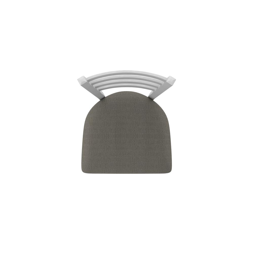 410 Jackie 36" Swivel Bar Stool with Anodized Nickel Finish and Graph Chalice Seat. Picture 3