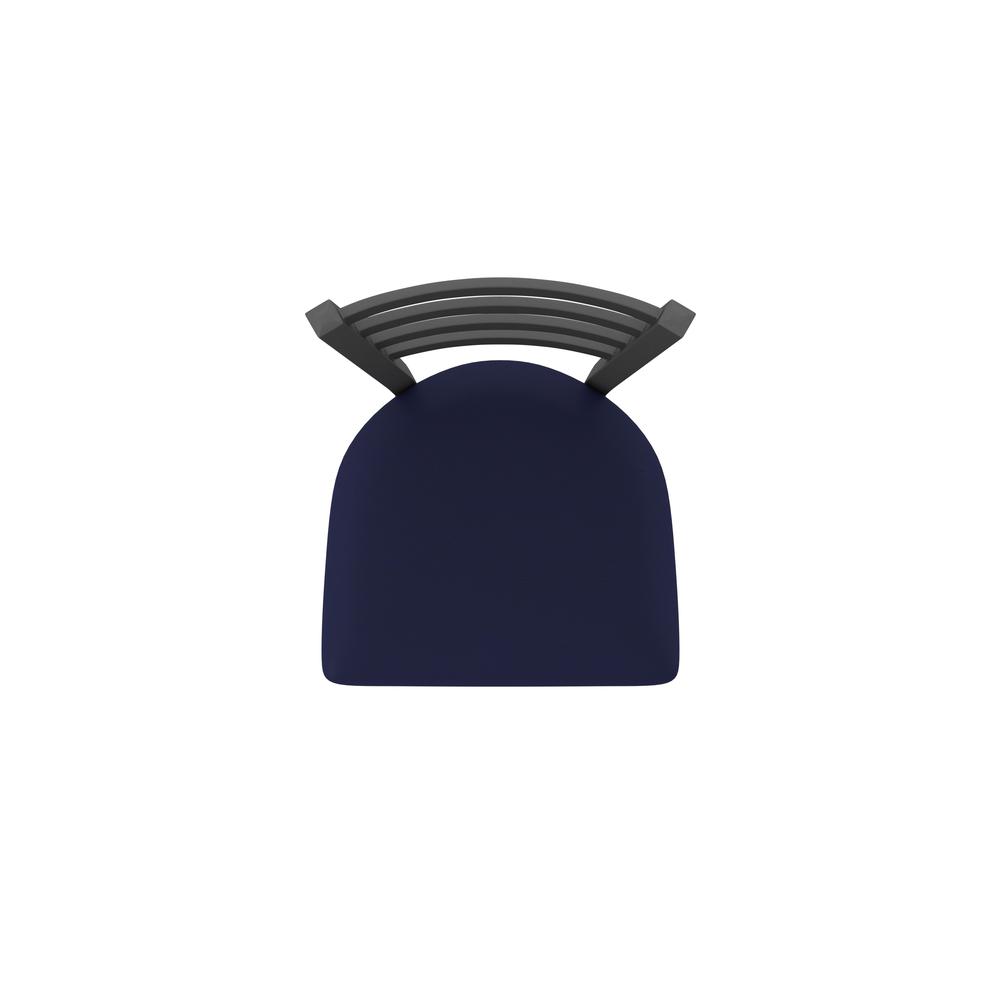 410 Jackie 36" Swivel Bar Stool with Pewter Finish and Canter Twilight Seat. Picture 3