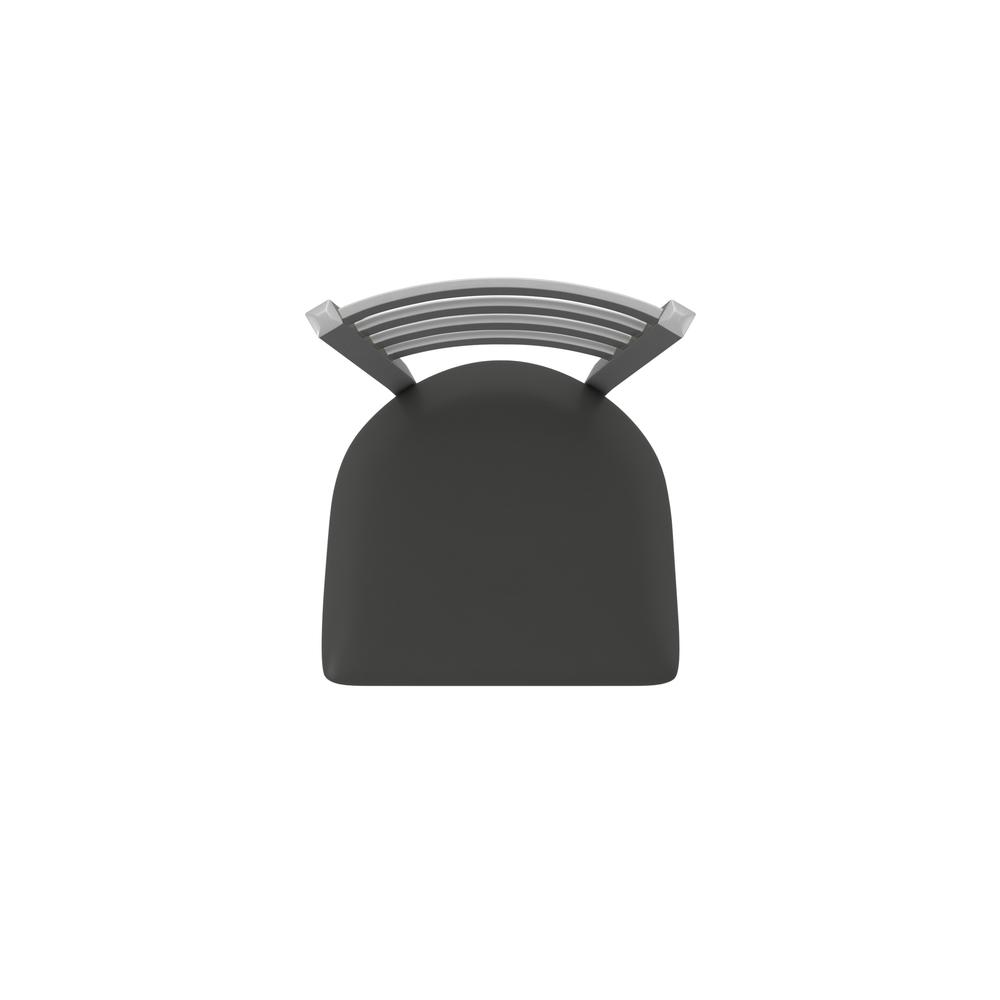 410 Jackie Stainless Steel 30" Swivel Bar Stool with Canter Iron Seat. Picture 3