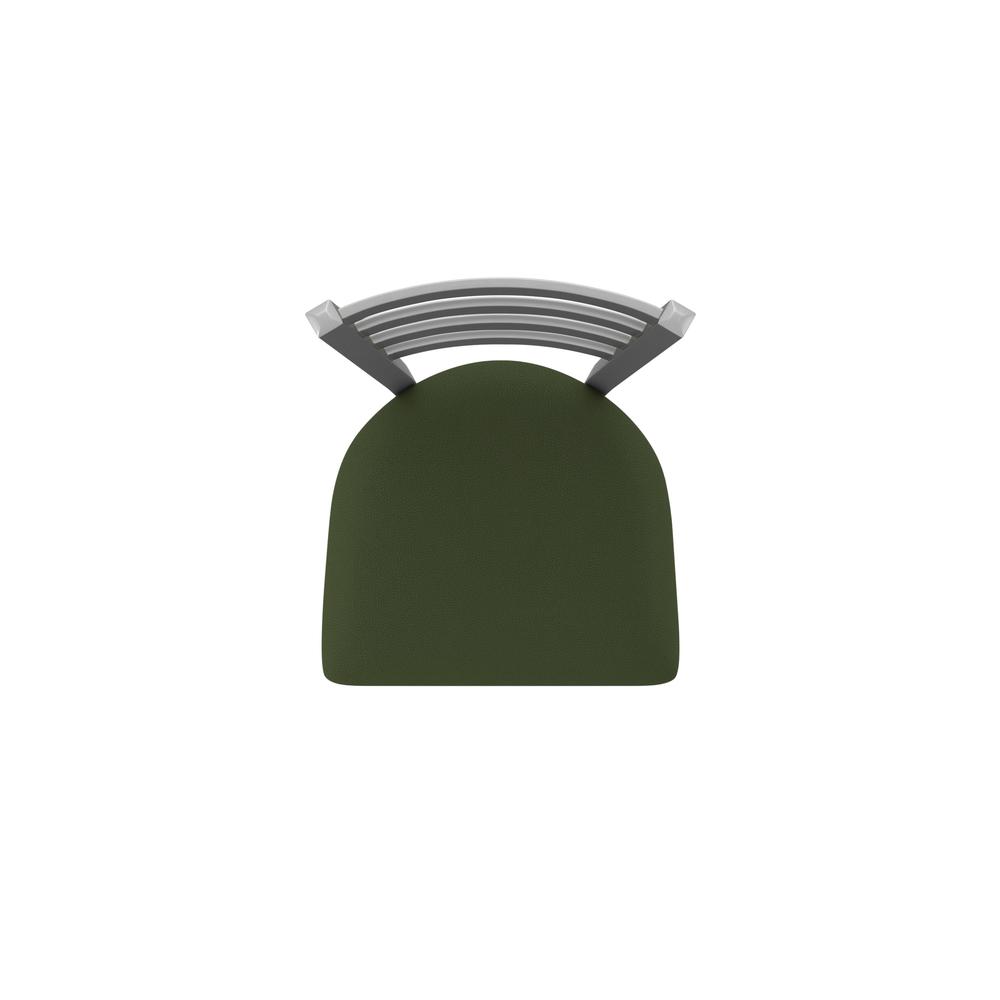 410 Jackie Stainless Steel 30" Swivel Bar Stool with Canter Pine Seat. Picture 3