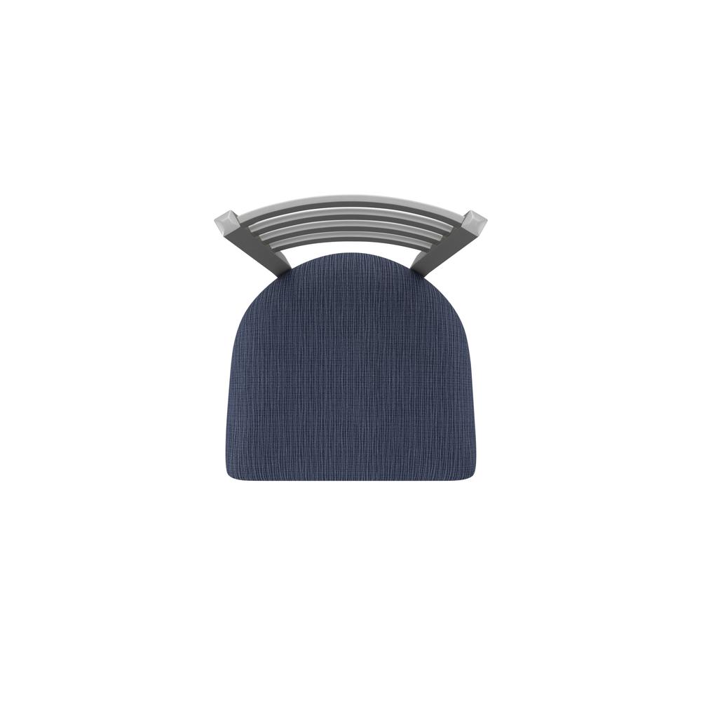 410 Jackie Stainless Steel 30" Swivel Bar Stool with Graph Anchor Seat. Picture 3