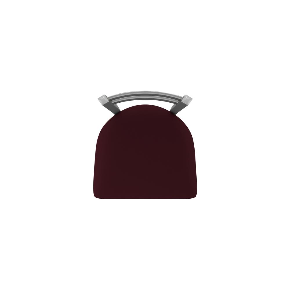 411 Jackie Low Back Stainless Steel 30" Swivel Bar Stool with Canter Bordeaux Seat. Picture 3