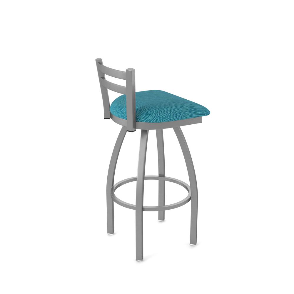 411 Jackie Low Back Stainless Steel 30" Swivel Bar Stool with Graph Tidal Seat. Picture 2