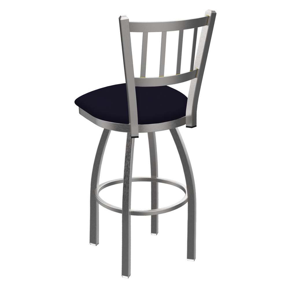 810 Contessa Stainless Steel 30" Swivel Bar Stool with Canter Twilight Seat. Picture 2
