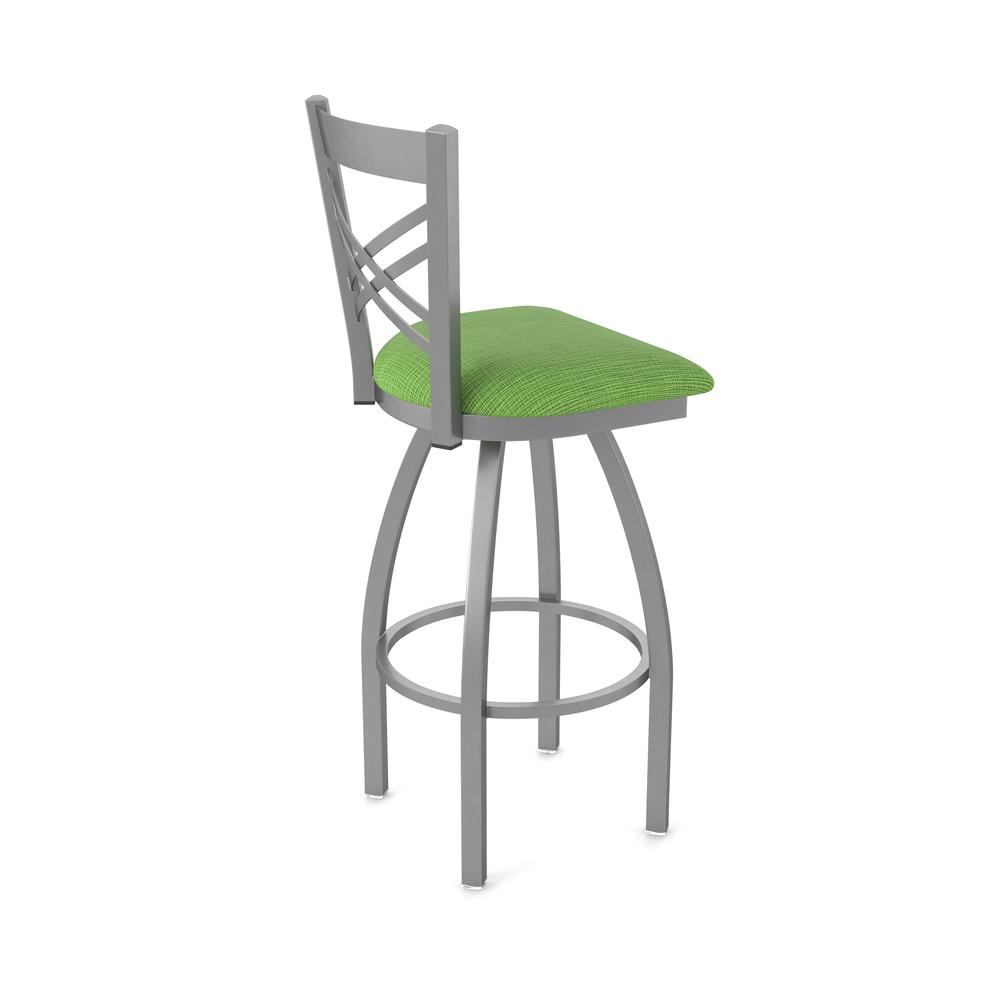 820 Catalina Stainless Steel 30" Swivel Bar Stool with Graph Parrot Seat. Picture 2