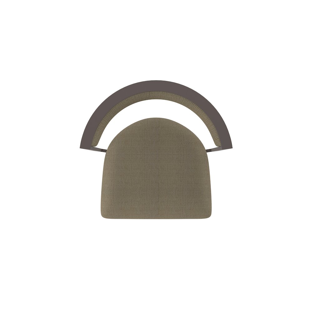 Swivel Bar Stool with Bronze Finish and Graph Cork Seat and Back. Picture 3