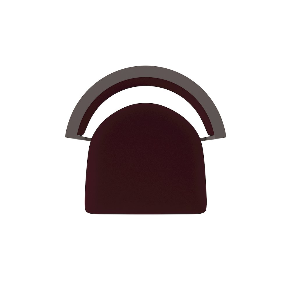 Swivel Bar Stool with Bronze Finish and Canter Bordeaux Seat and Back. Picture 3