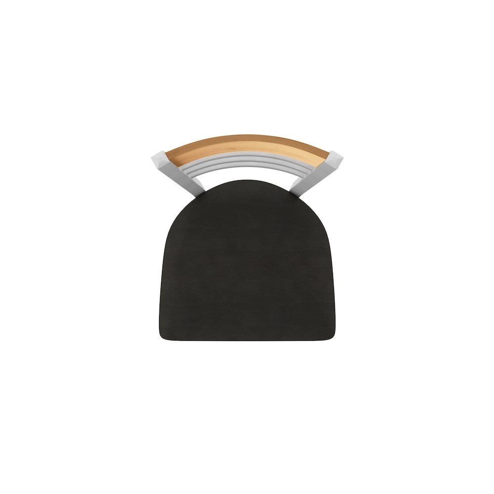 30" Swivel Bar Stool, Anodized Nickel Finish, Medium Back, Canter Espresso Seat. Picture 3