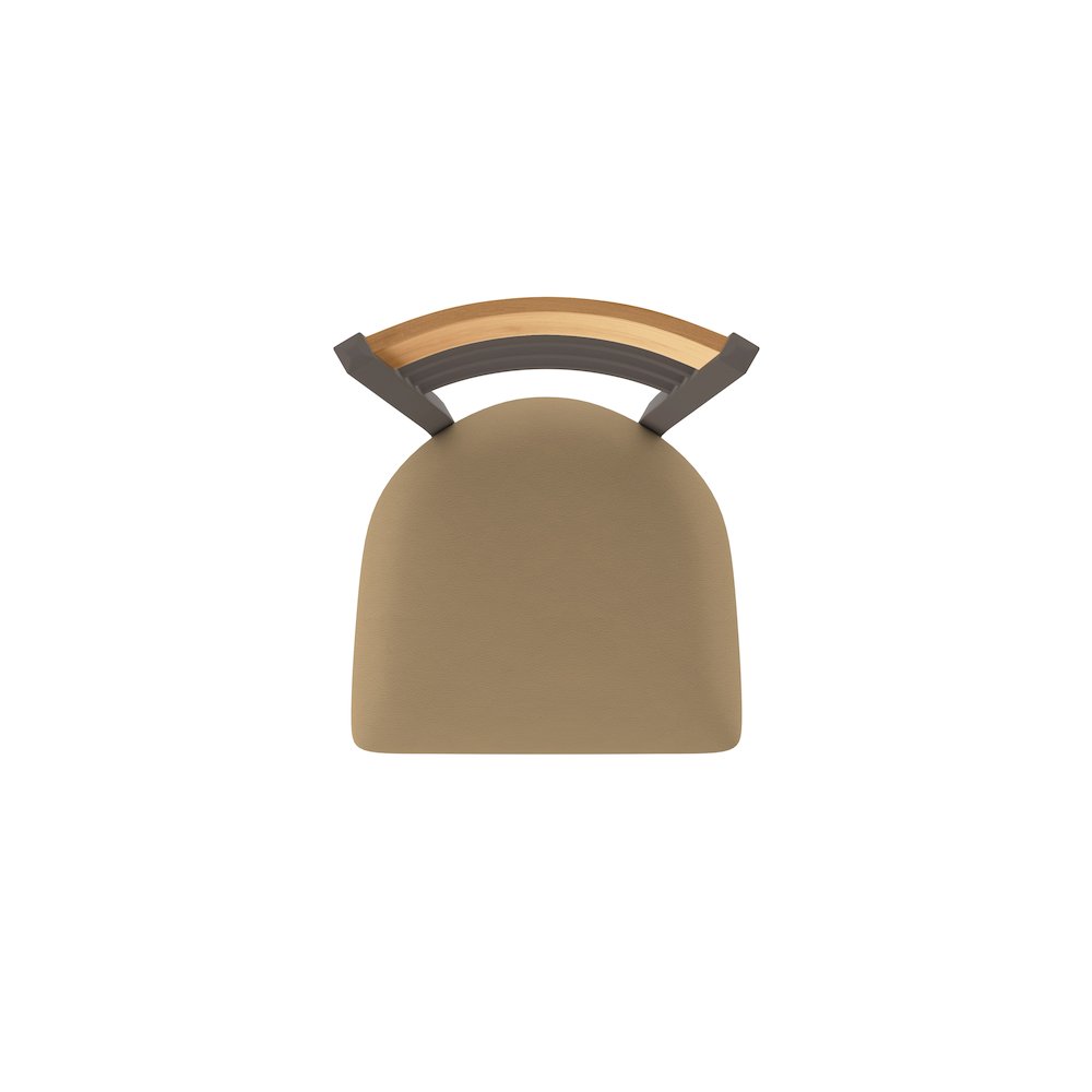 30" Swivel Bar Stool, Bronze Finish, Medium Back, Canter Sand Seat. Picture 3