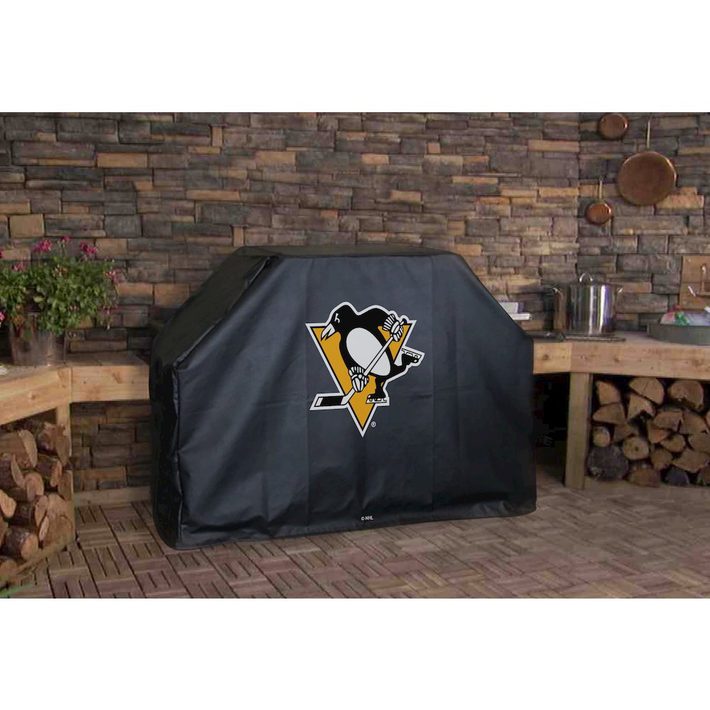 72" Pittsburgh Penguins Grill Cover by Covers by HBS. Picture 3