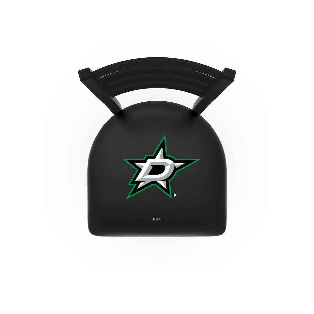 L004 - 30" Black Wrinkle Dallas Stars Stationary Bar Stool with Ladder Style Back by Holland Bar Stool Co.. Picture 2