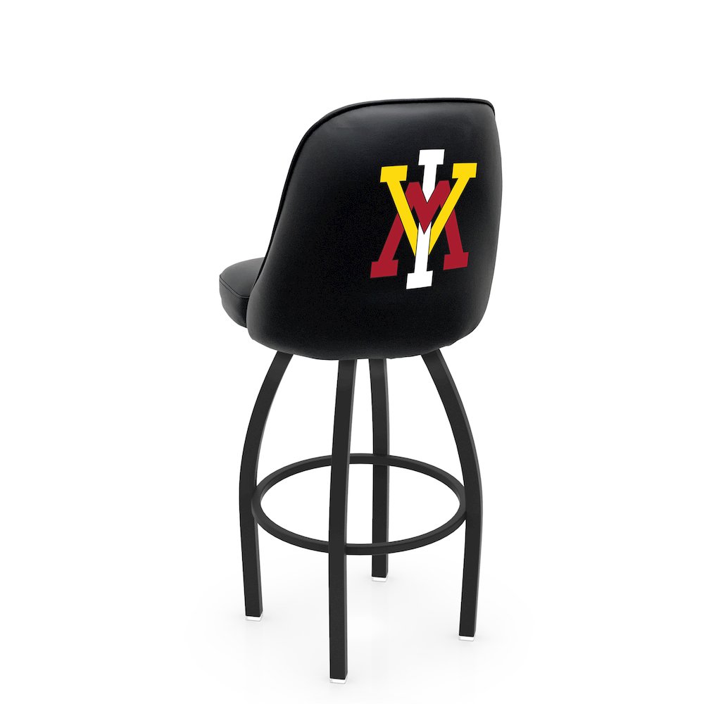 Logo Grizzly Virginia Military Institute Swivel Bar Stool. Picture 1