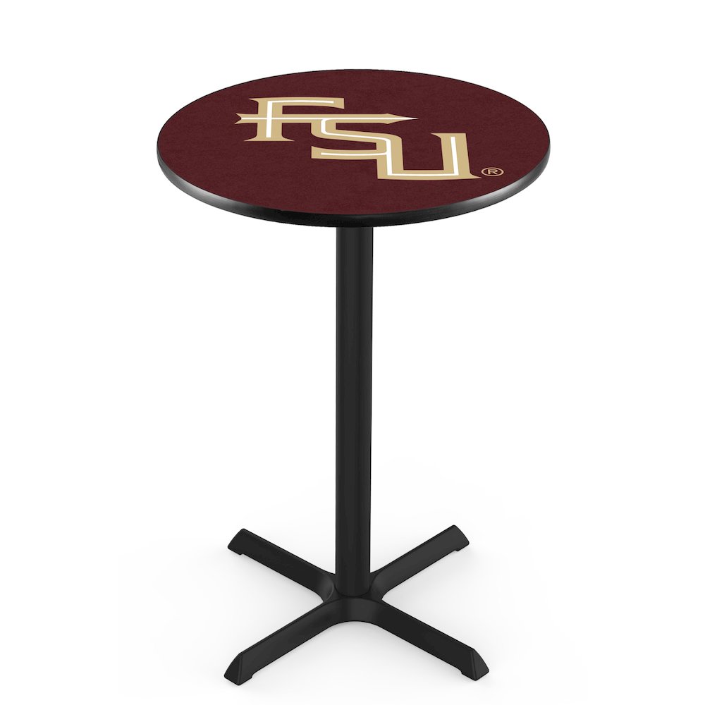 L211 Florida State (Script) 36' Tall - 36' Top Pub Table w/ Black Wrinkle Finish. Picture 1