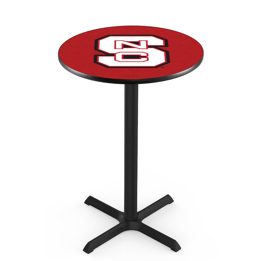 L211 North Carolina State University 36' Tall - 36' Top Pub Table w/ Black Wrinkle Finish. Picture 1