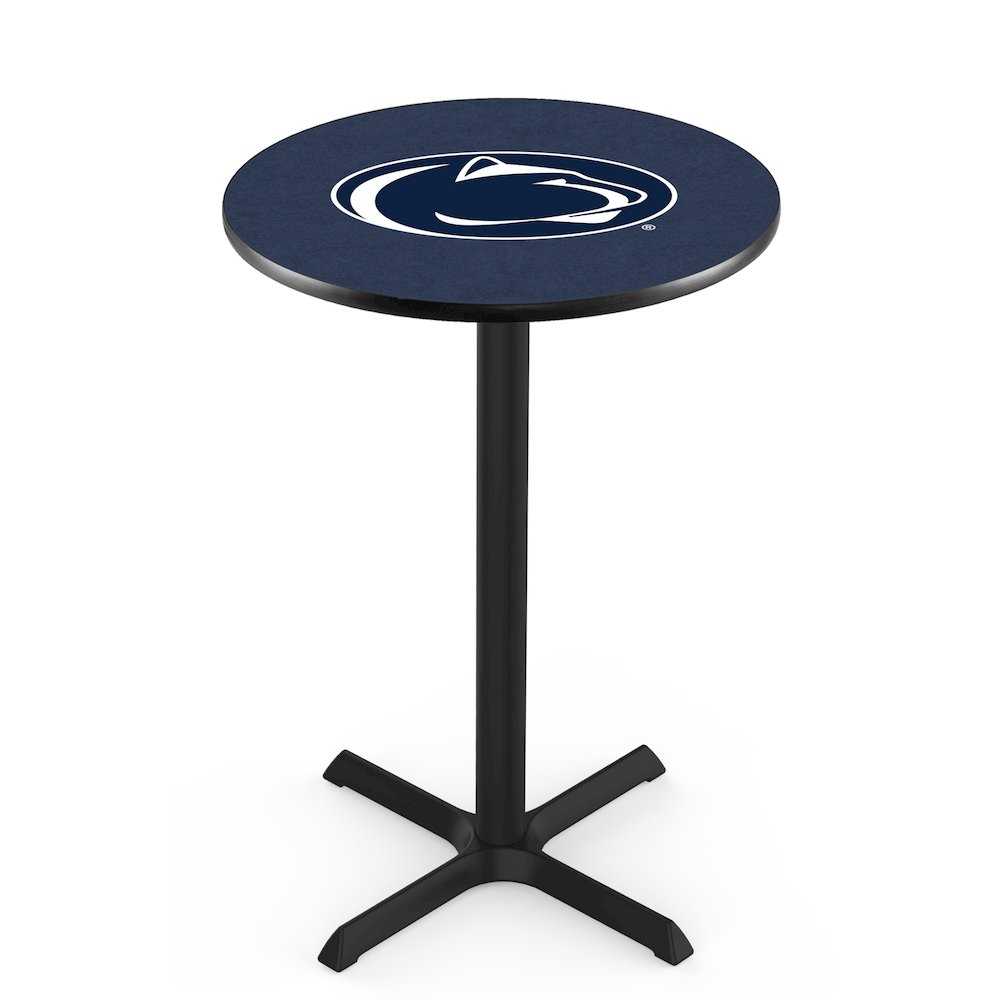 L211 Pennsylvania State University 36' Tall - 36' Top Pub Table w/ Black Wrinkle Finish. Picture 1