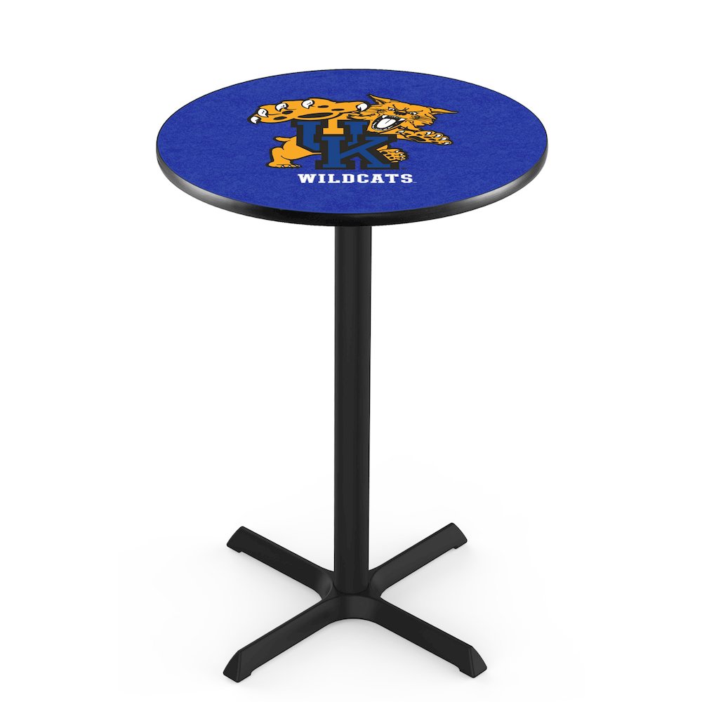 L211 University of Kentucky (Cat)  36' Tall - 36' Top Pub Table w/ Black Wrinkle Finish. Picture 1