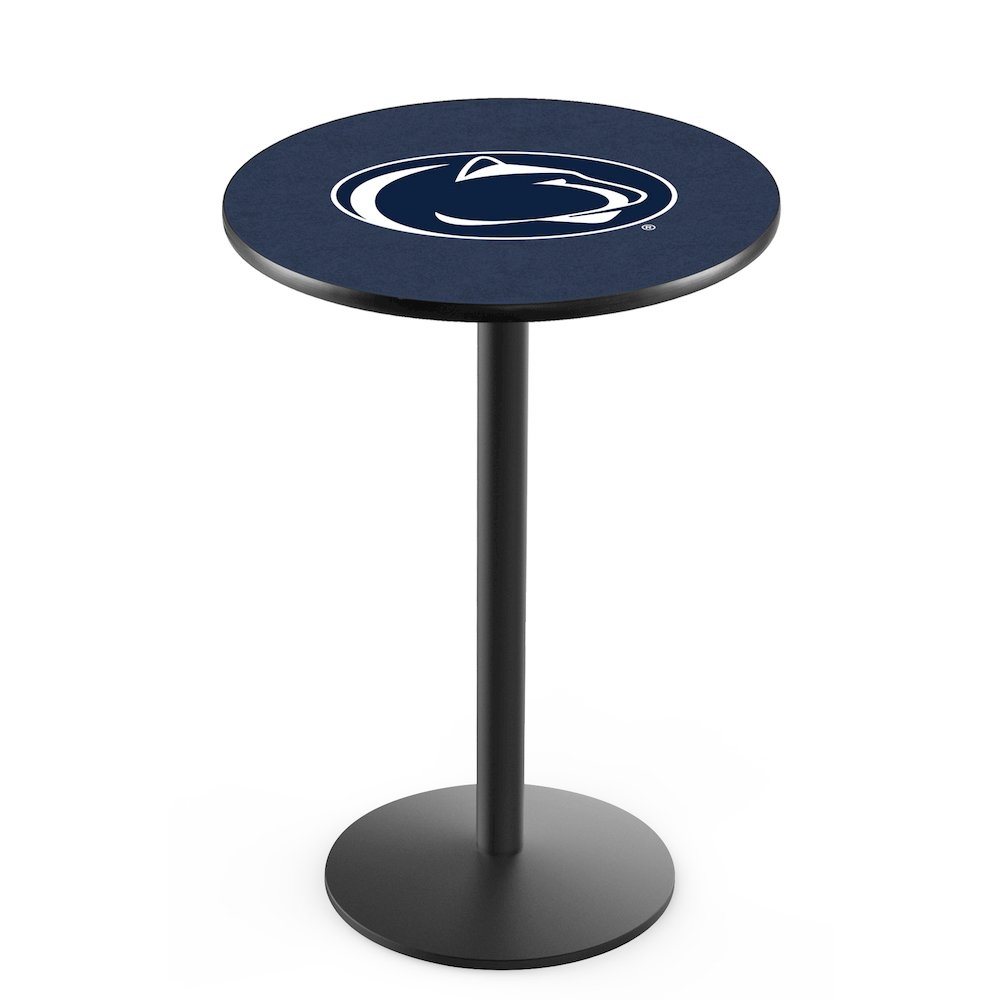 L214 Pennsylvania State University 36' Tall - 36' Top Pub Table w/ Black Wrinkle Finish. Picture 1