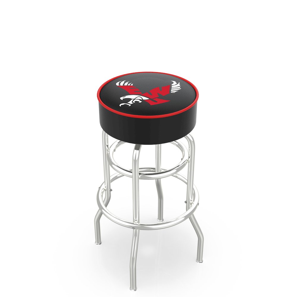 30" L7C1 - 4" Eastern Washington Cushion Seat with Double-Ring Chrome Base Swivel Bar Stool by Holland Bar Stool Company. Picture 1