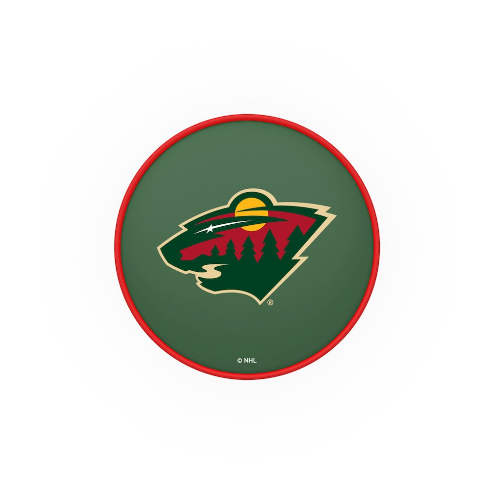 30" L7C1 - 4" Minnesota Wild Cushion Seat with Double-Ring Chrome Base Swivel Bar Stool by Holland Bar Stool Company. Picture 2