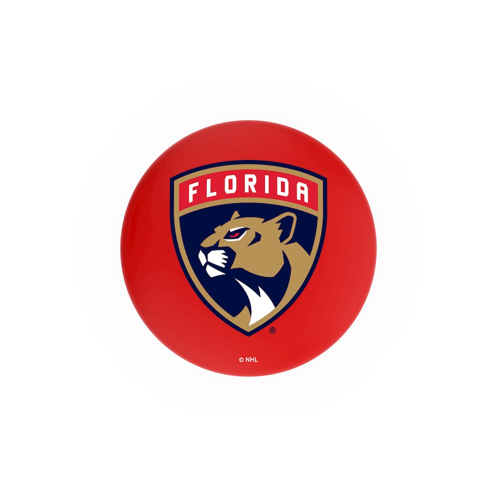 30" L7C3C - Chrome Double Ring Florida Panthers Swivel Bar Stool with 2.5" Ribbed Accent Ring by Holland Bar Stool Company. Picture 2
