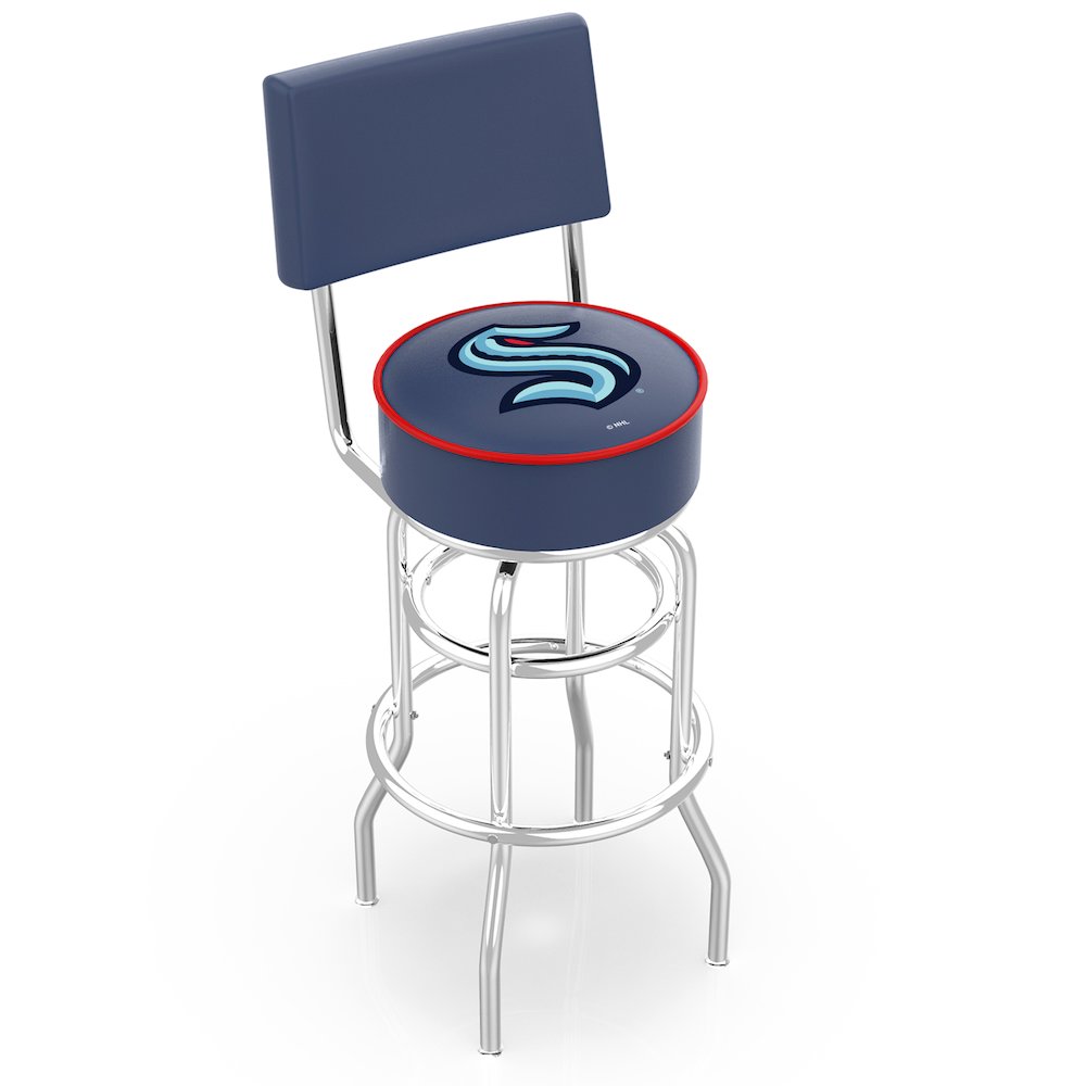 Seattle Kraken Bar Stool L7C430SeaKrk. Picture 1
