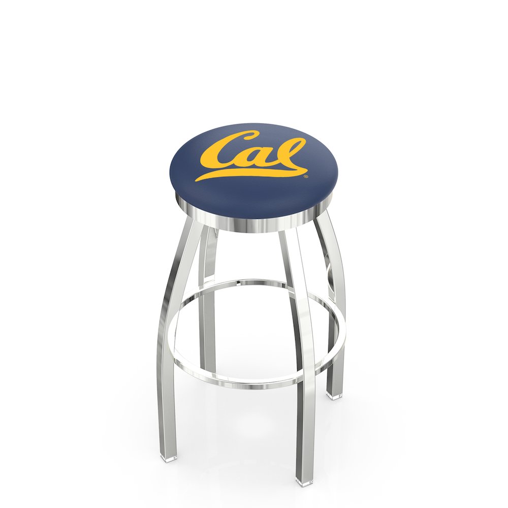 30" L8C2C - Chrome Cal Swivel Bar Stool with Accent Ring by Holland Bar Stool Company. Picture 1