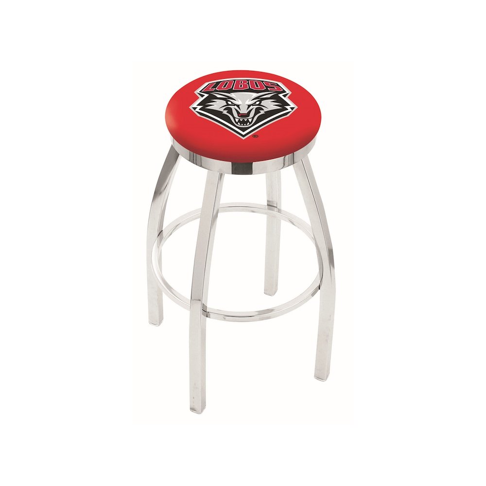 36" L8C2C - Chrome New Mexico Swivel Bar Stool with Accent Ring by Holland Bar Stool Company. Picture 1