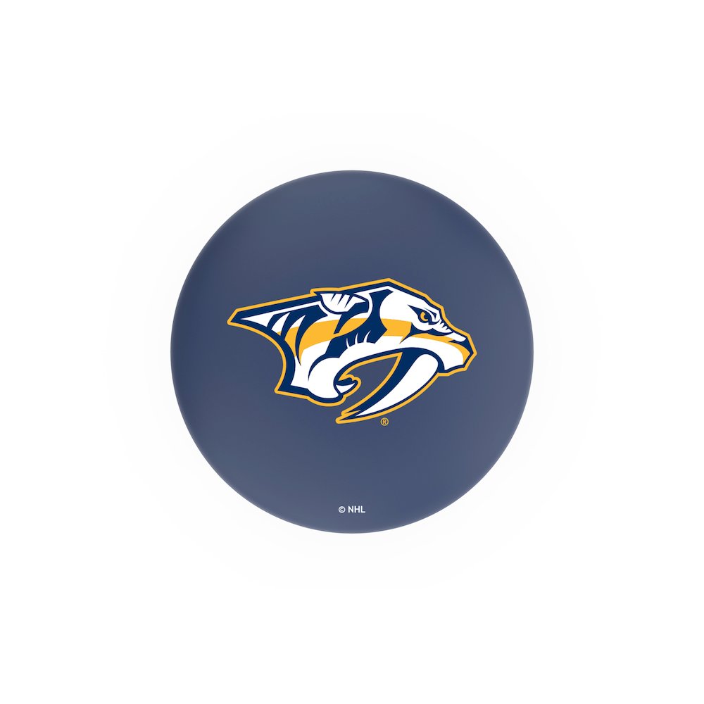 30" L8C3C - Chrome Nashville Predators Swivel Bar Stool with 2.5" Ribbed Accent Ring by Holland Bar Stool Company. Picture 2